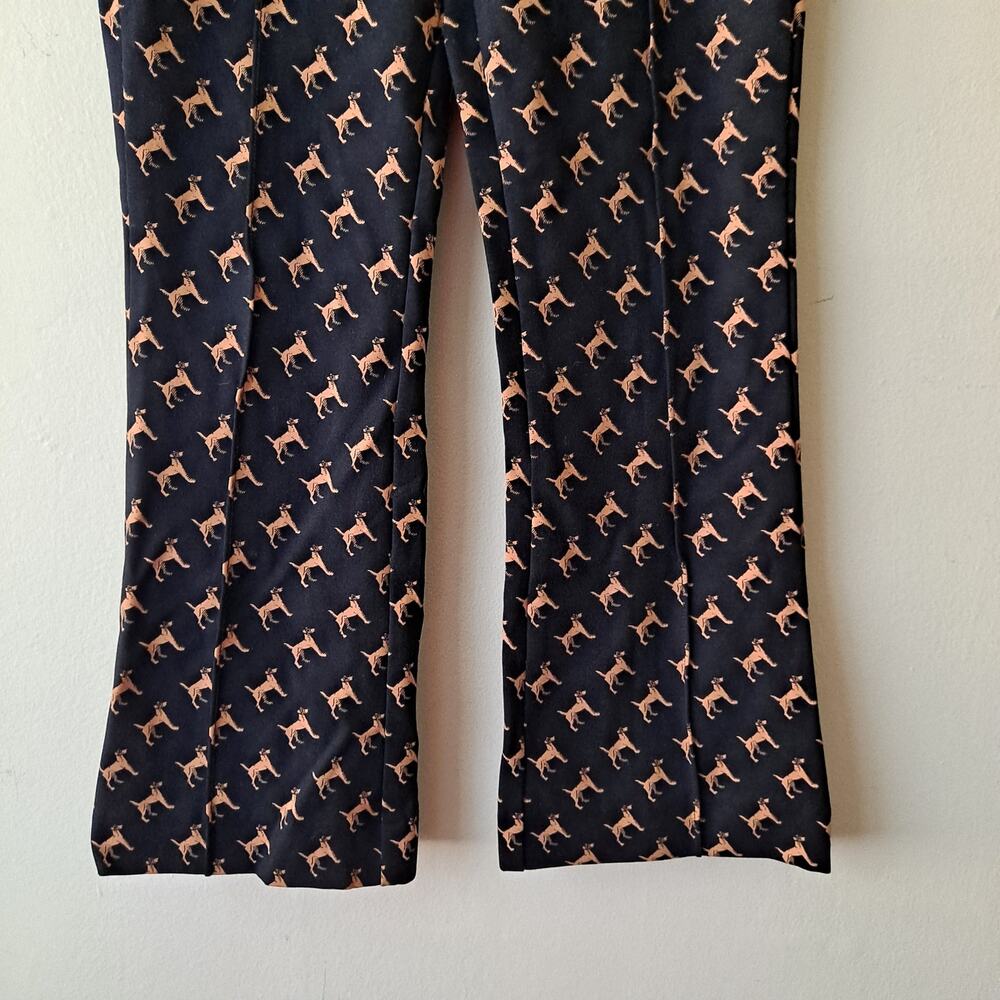 Maeve Black Pants with Tan Motif Boot Cut - Picture 9 of 12